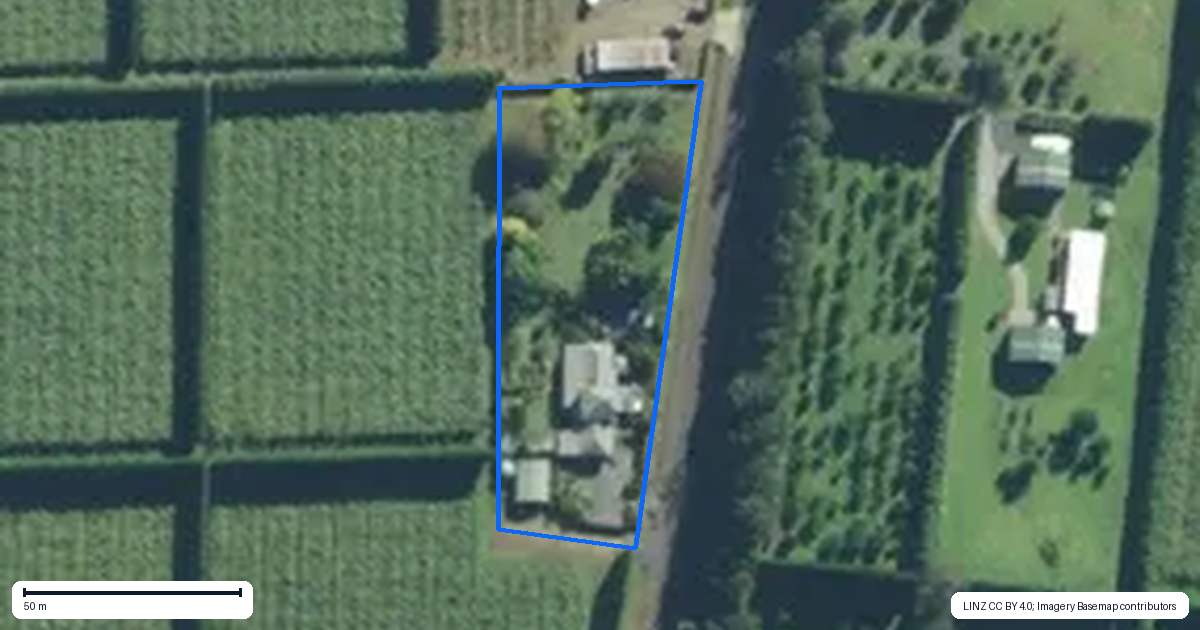 Property context map for 27 Orangewood Road, Kerikeri