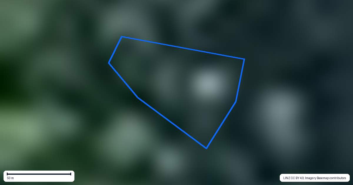 Property context map for 274 Takahue Road, Kaitaia