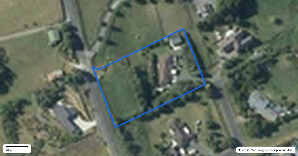 Property context map for 2 East Street, Mahurangi East, Warkworth