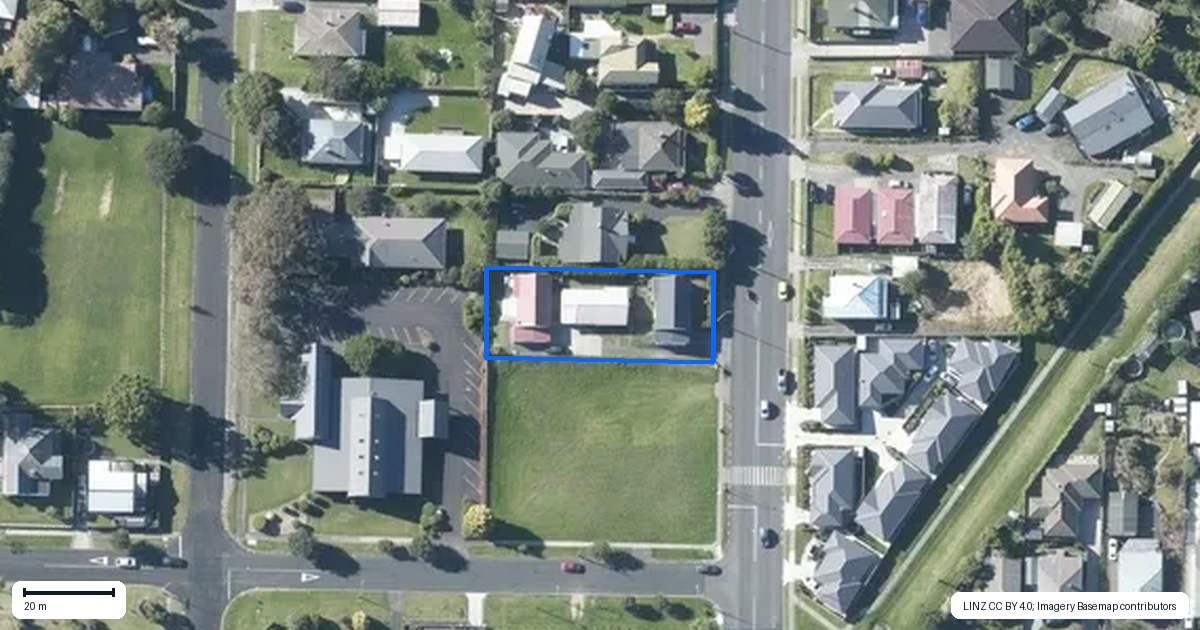 Property context map for 99C Queen Street, Waiuku
