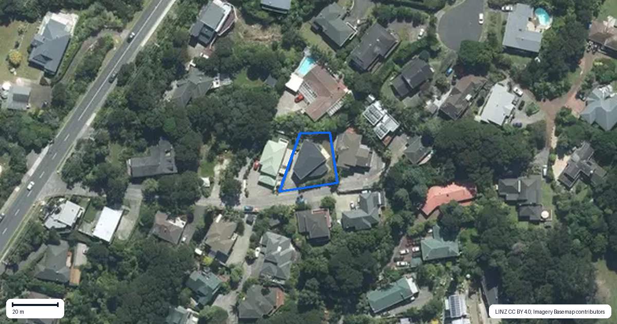 Property context map for 306B Glenvar Road, Torbay, Auckland