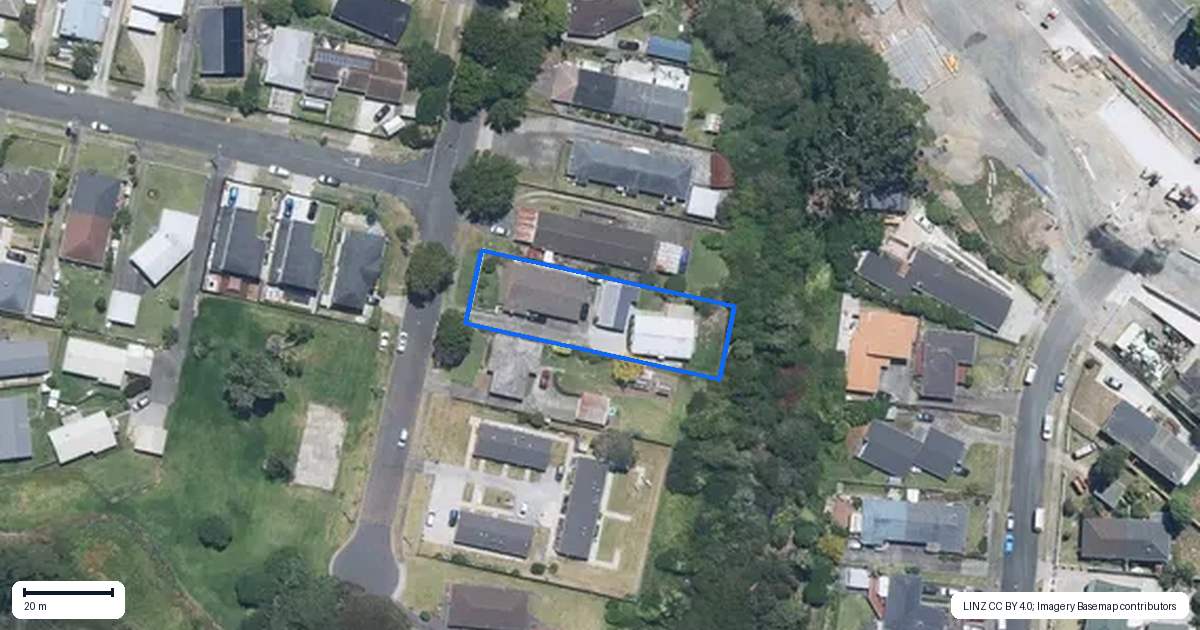 Property context map for 1/18 Mattson Road, Pakuranga, Auckland