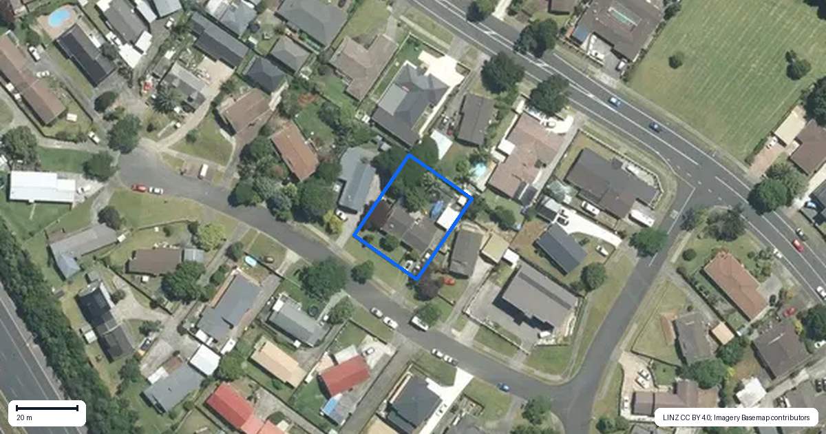 Property context map for 5 Leven Lane, Totara Heights, Auckland