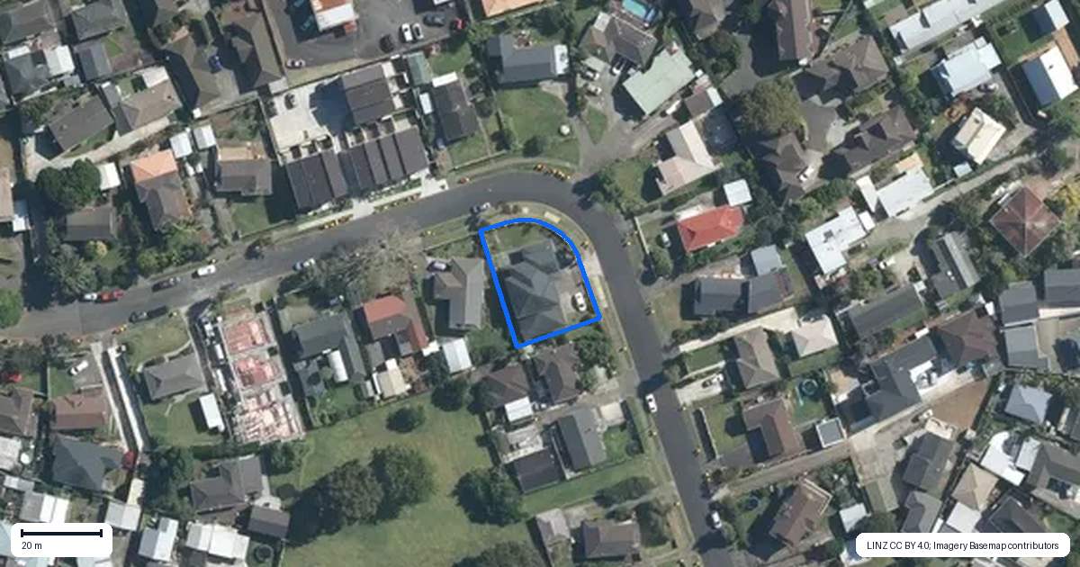 Property context map for 22 Lisa Rise, Half Moon Bay, Auckland