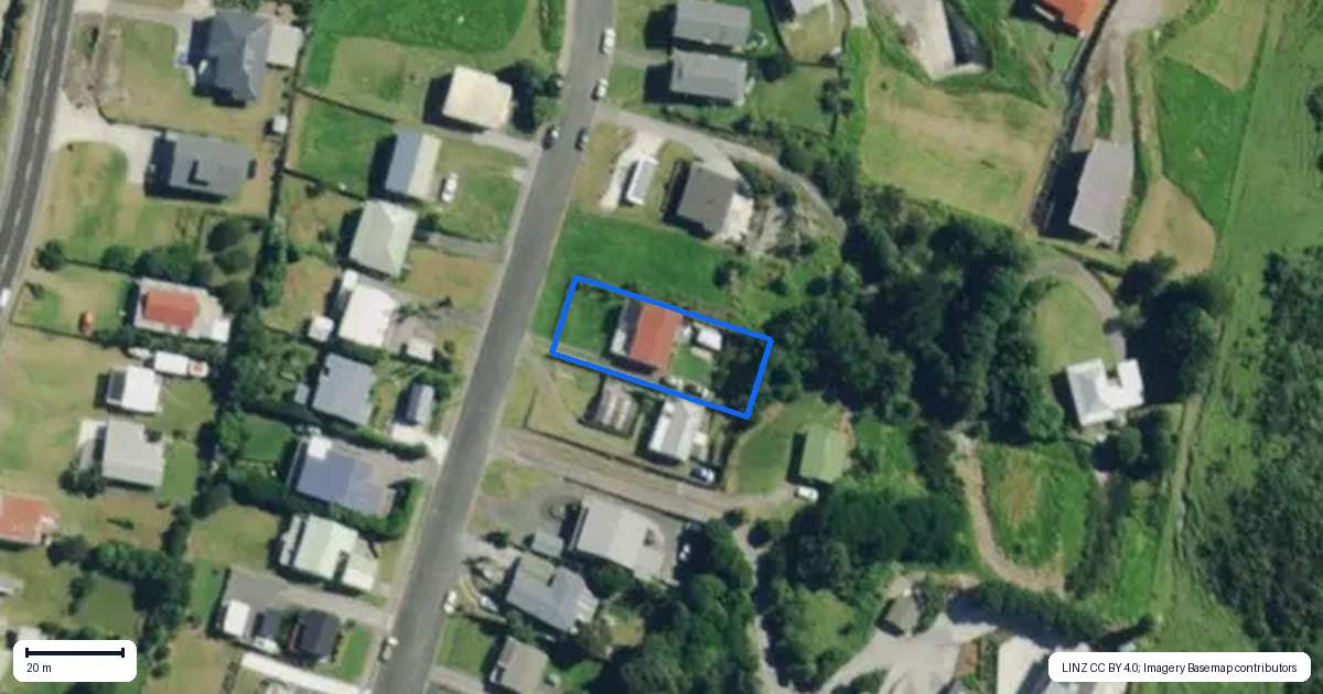 Property context map for 74 Fairlie Crescent, Opononi