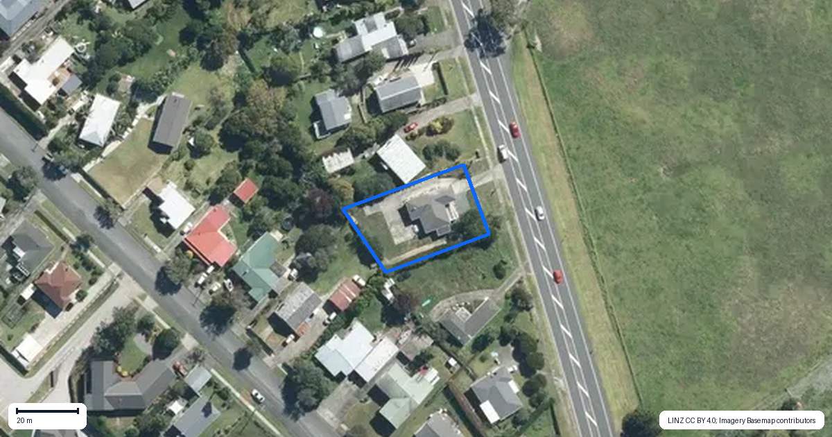 Property context map for 329 Rodney Street, Wellsford