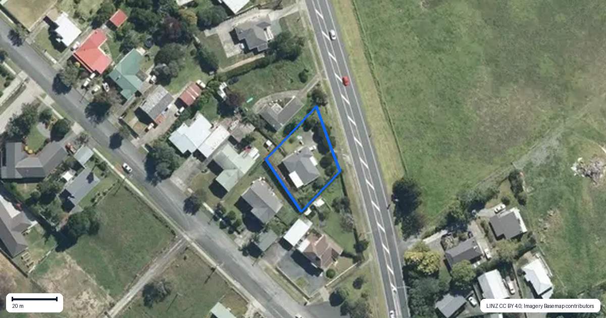 Property context map for 325 Rodney Street, Wellsford