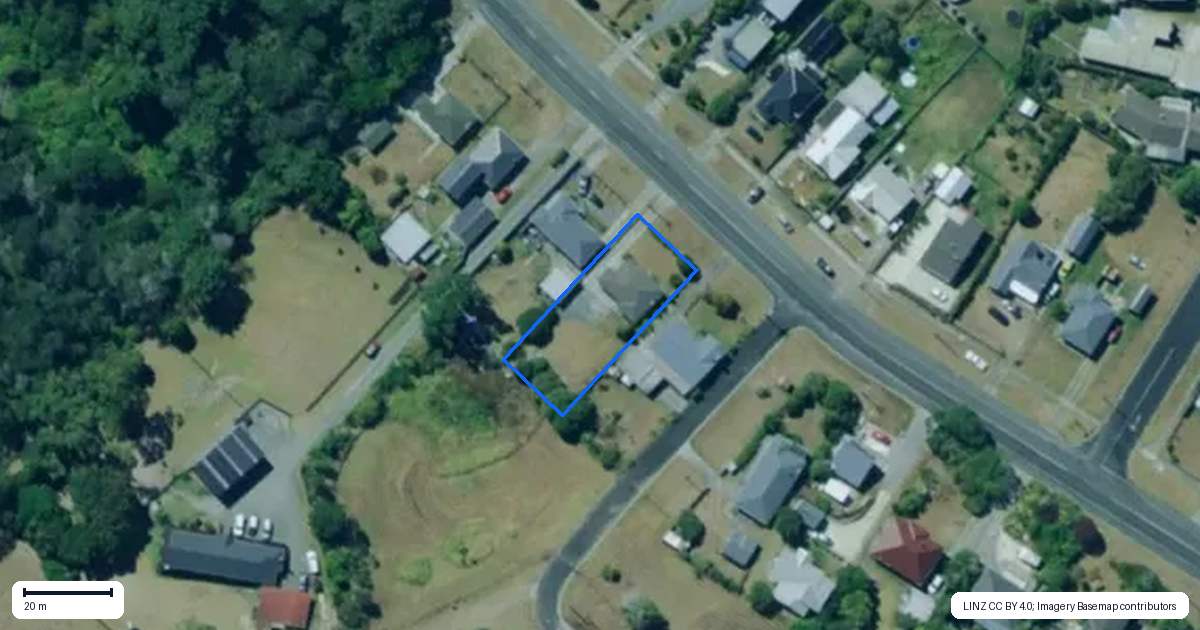 Property context map for 214 Hokianga Road, Dargaville