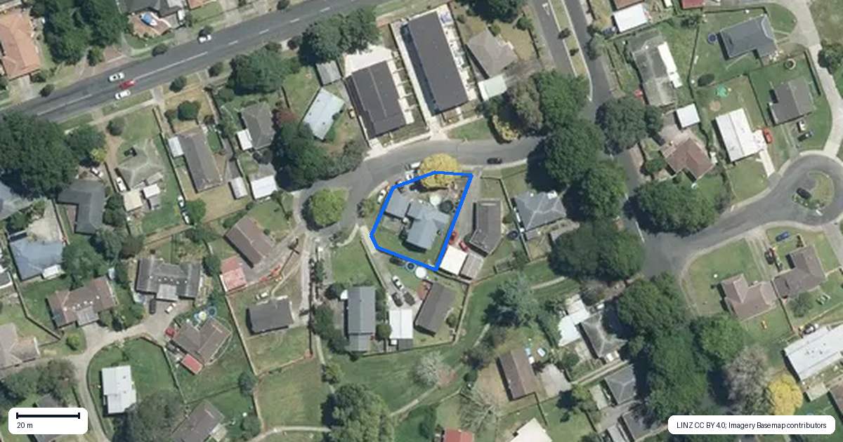 Property context map for 10 Cadiz Place, Red Hill, Papakura