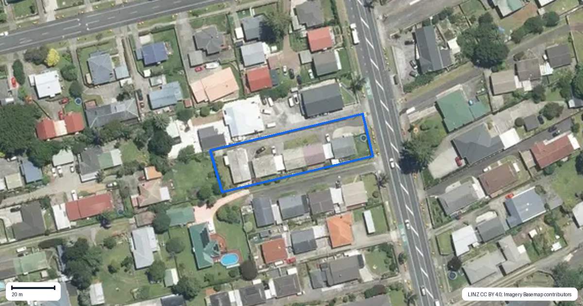Property context map for 83D Great South Road, Manurewa, Auckland
