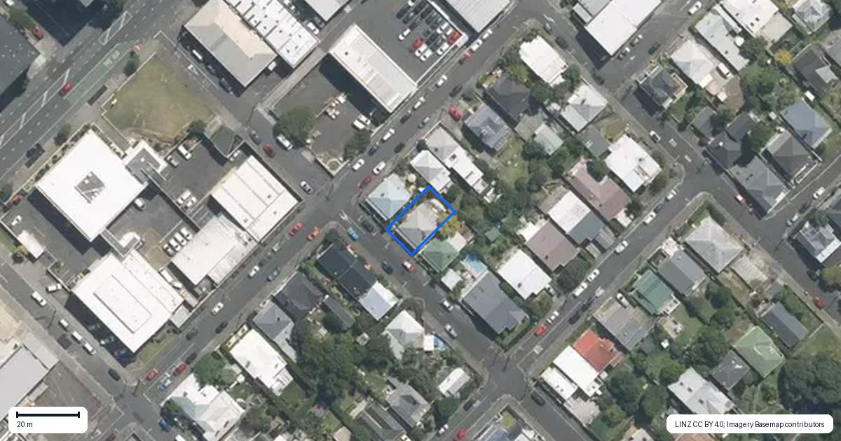 Property context map for 14 Brisbane Street, Grey Lynn, Auckland