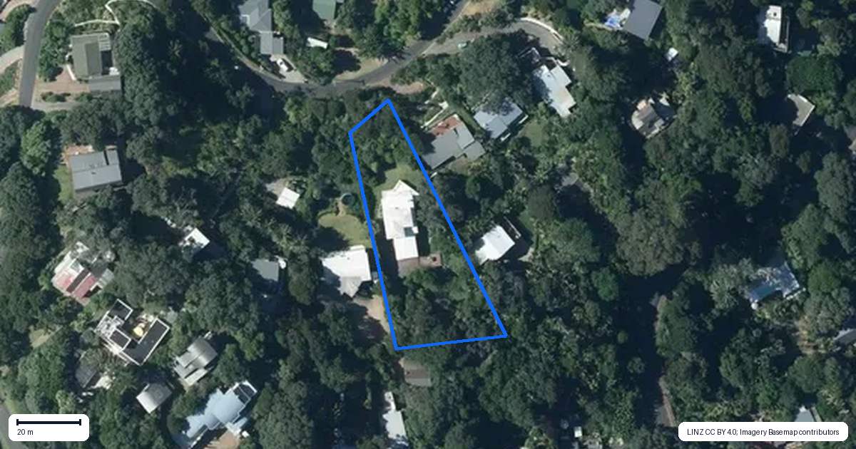 Property context map for 79C Hill Road, Palm Beach, Waiheke Island
