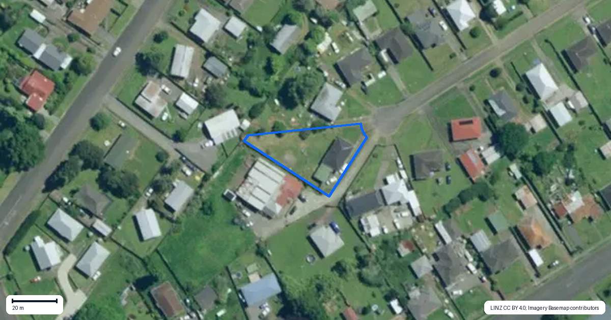 Property context map for 18 Shaw Street, Kaikohe