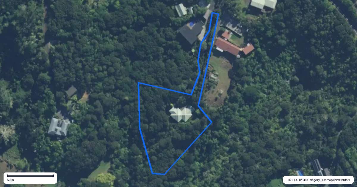 Property context map for 198D Opito Bay Road, Kerikeri
