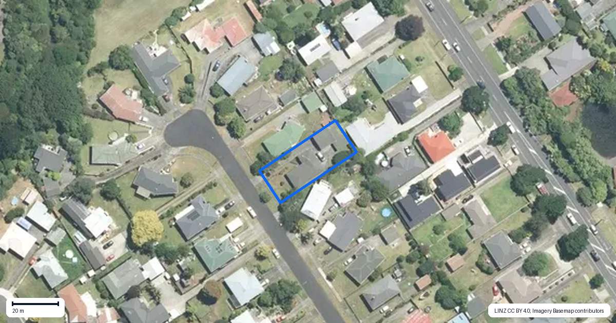 Property context map for 19 Richardson Avenue, Pukekohe