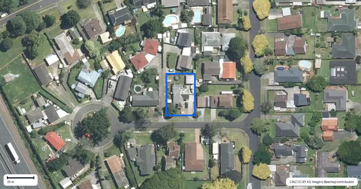 Property context map for 3 Gloaming Place, Conifer Grove, Takanini