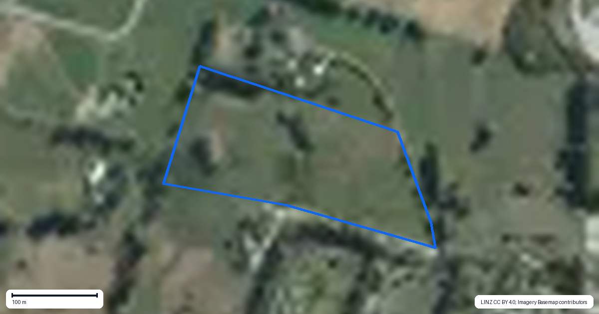 Property context map for 166 Top Road, Dairy Flat