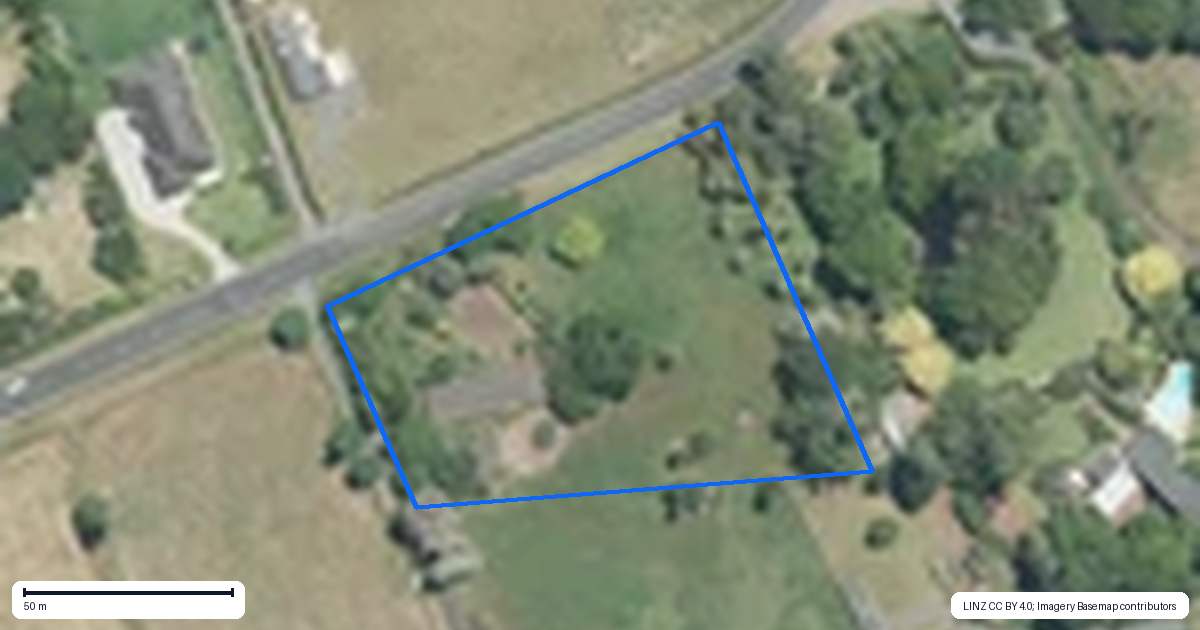 Property context map for 61 Walters Road, Karaka, Papakura