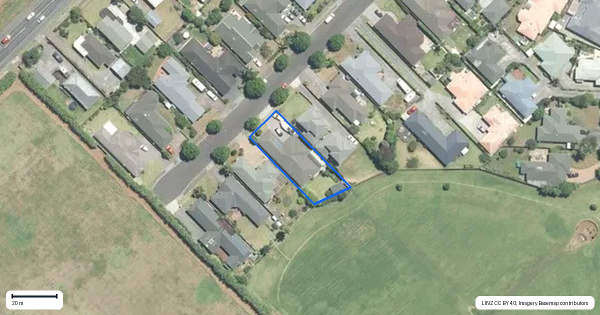 Property context map for 24 Sunset Drive, Pukekohe