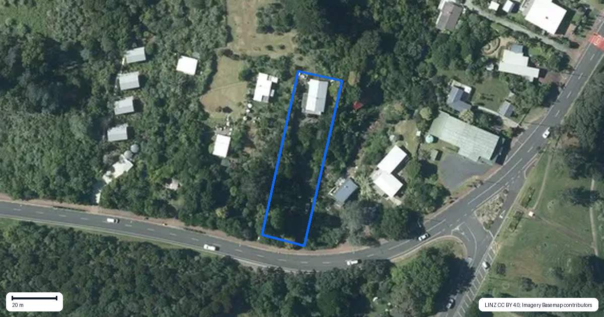 Property context map for 109 Ocean View Road, Oneroa, Waiheke Island