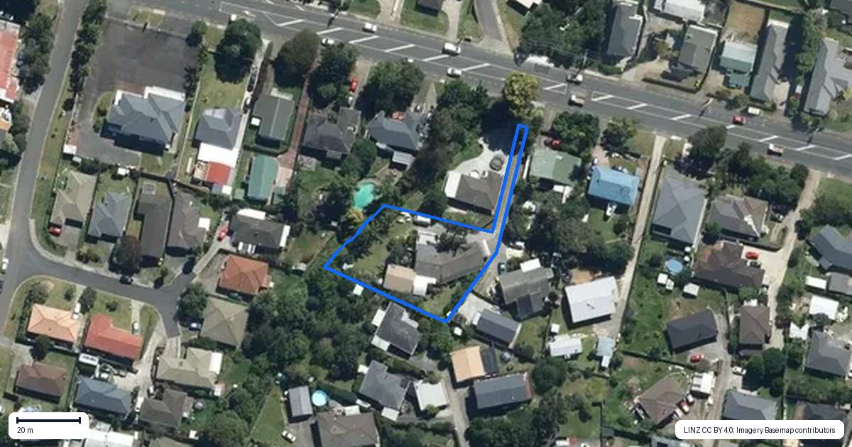 Property context map for 424A West Coast Road, Glen Eden, Auckland