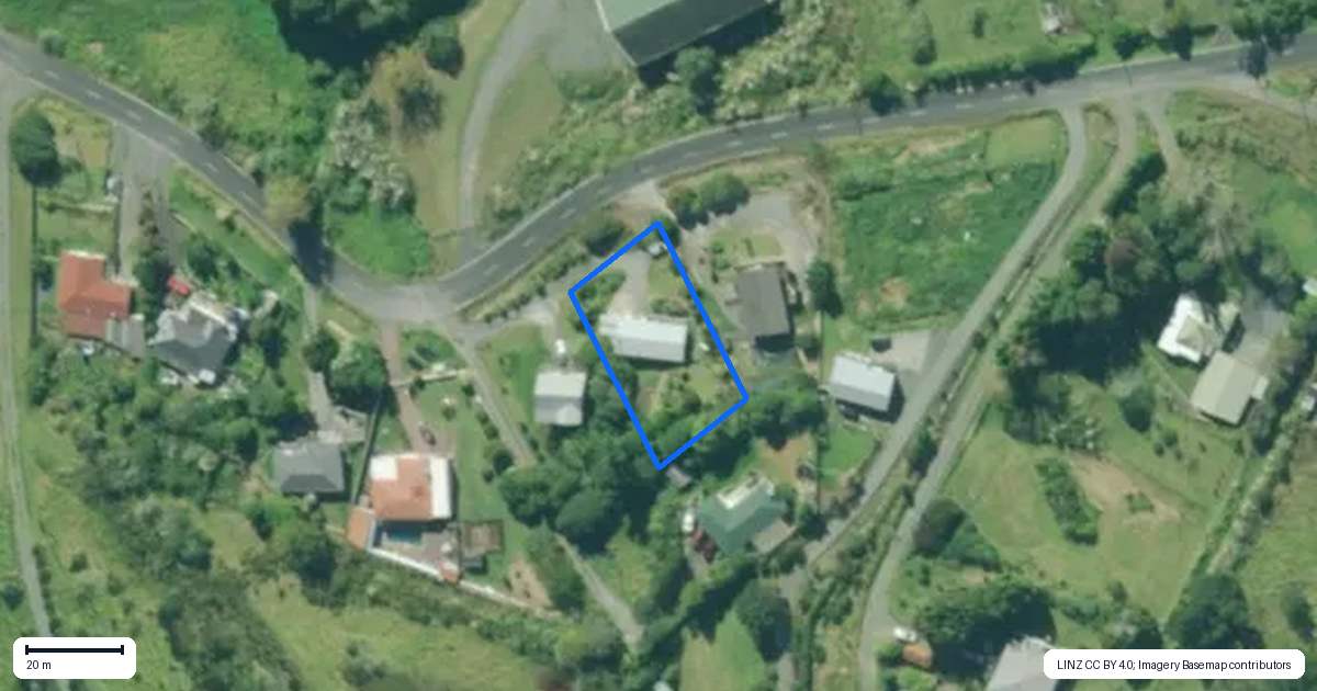 Property context map for 22 Toetoe Road, Otaika, Whangarei