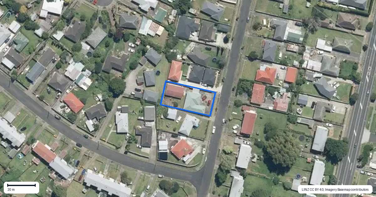 Property context map for 12 Ivon Road, Otara, Auckland