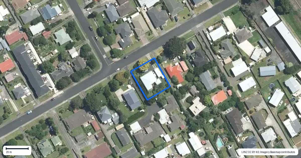 Property context map for 15 Albert Street, Papakura