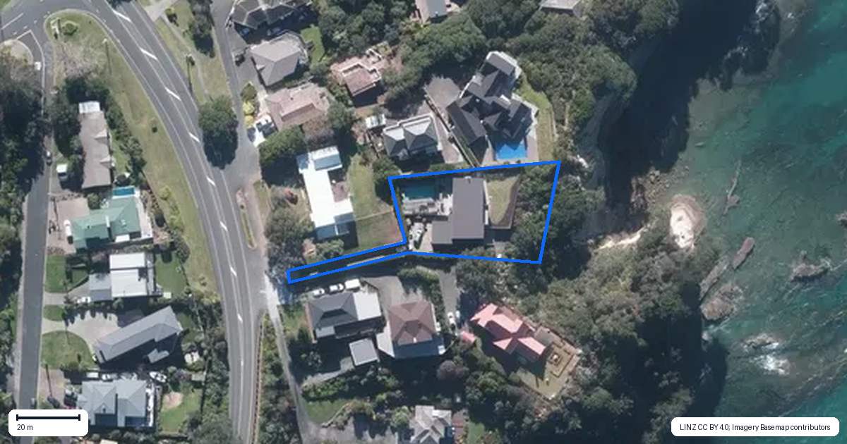 Property context map for 491 Hibiscus Coast Highway, Orewa
