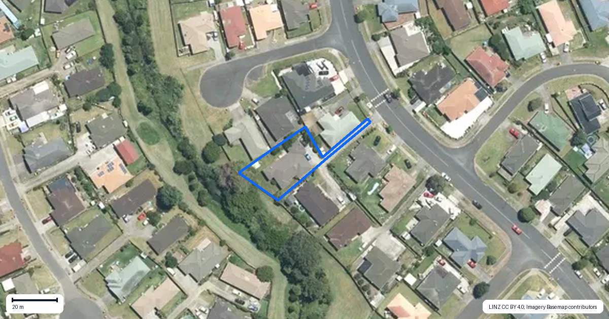 Property context map for 43 Glenveagh Park Drive, Weymouth, Auckland