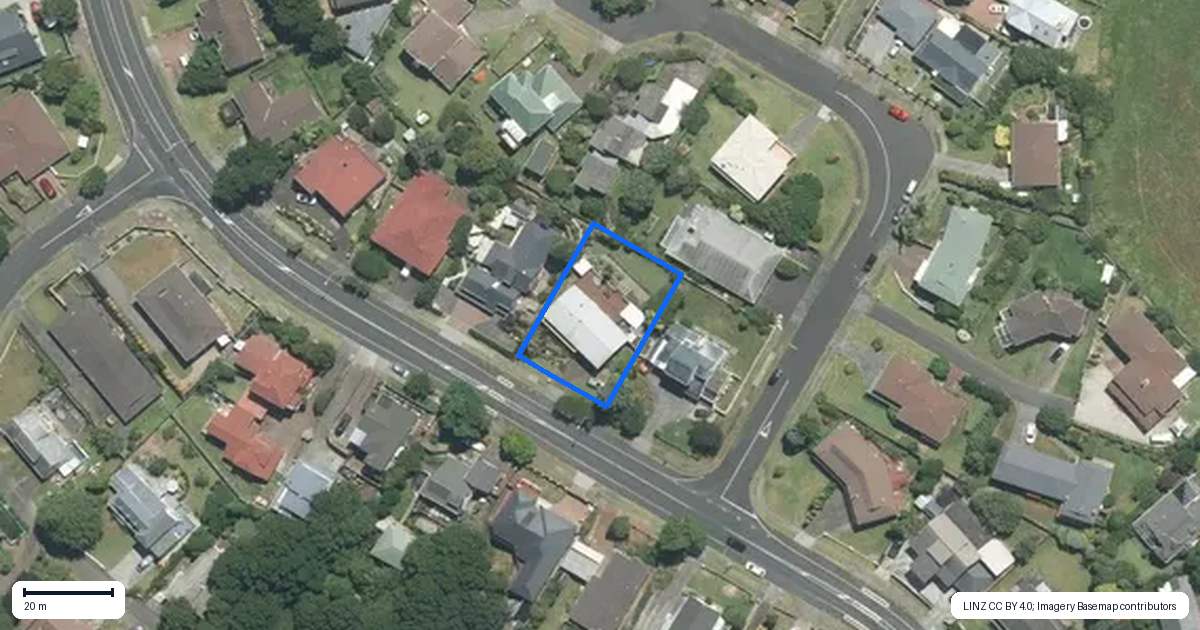 Property context map for 20 Goodwood Drive, Goodwood Heights, Auckland