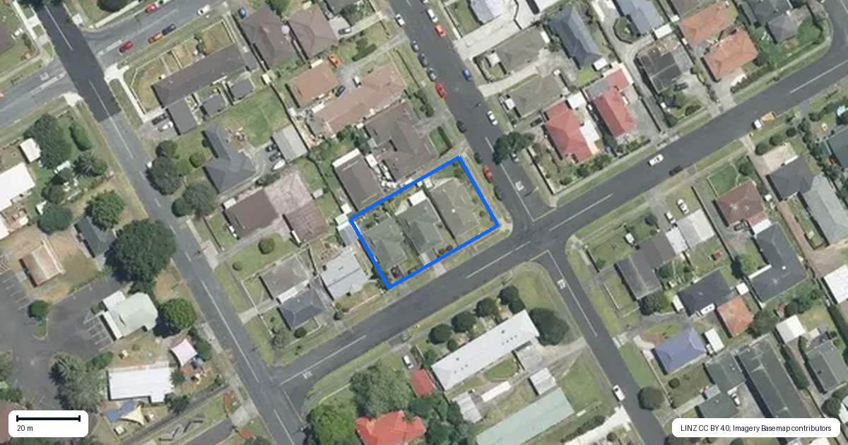Property context map for 4B Onslow Road, Papakura