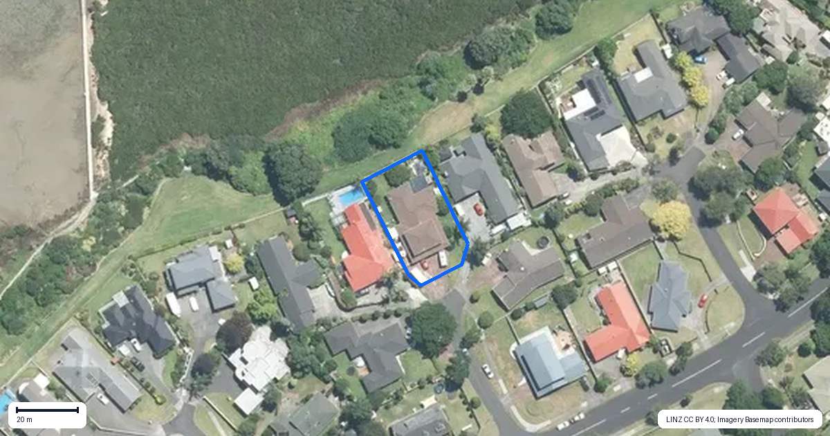 Property context map for 7 Riksha Place, Conifer Grove, Takanini