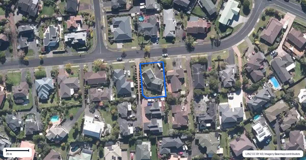 Property context map for 20 Cherub Place, West Harbour, Auckland