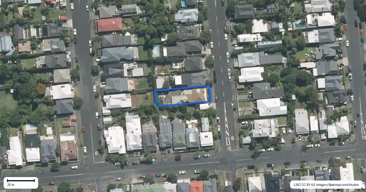 Property context map for 58 Sussex Street, Grey Lynn, Auckland