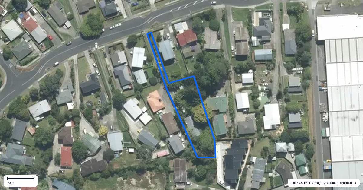 Property context map for 43 Ellice Road, Totara Vale, Auckland