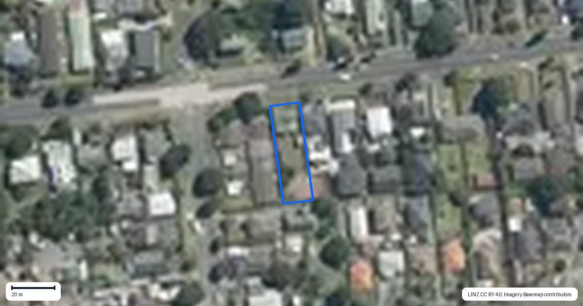 Property context map for 189 Church Street, Onehunga, Auckland