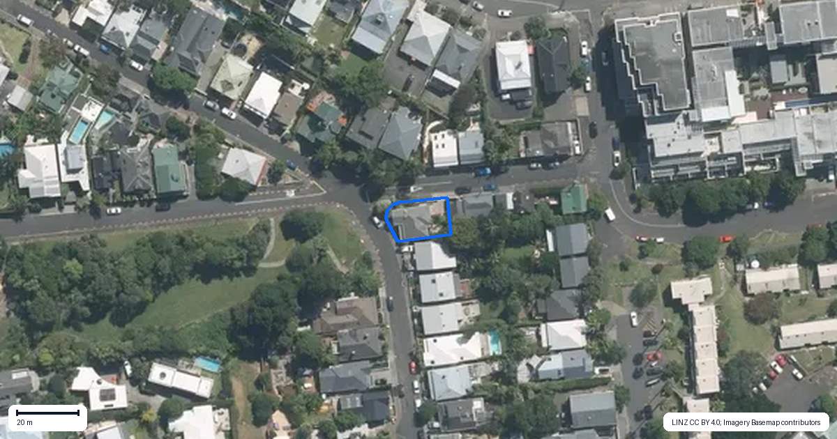 Property context map for 24 Georgina Street, Freemans Bay, Auckland