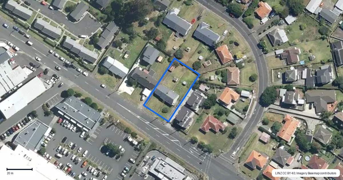 Property context map for 25 Stoddard Road, Wesley, Auckland