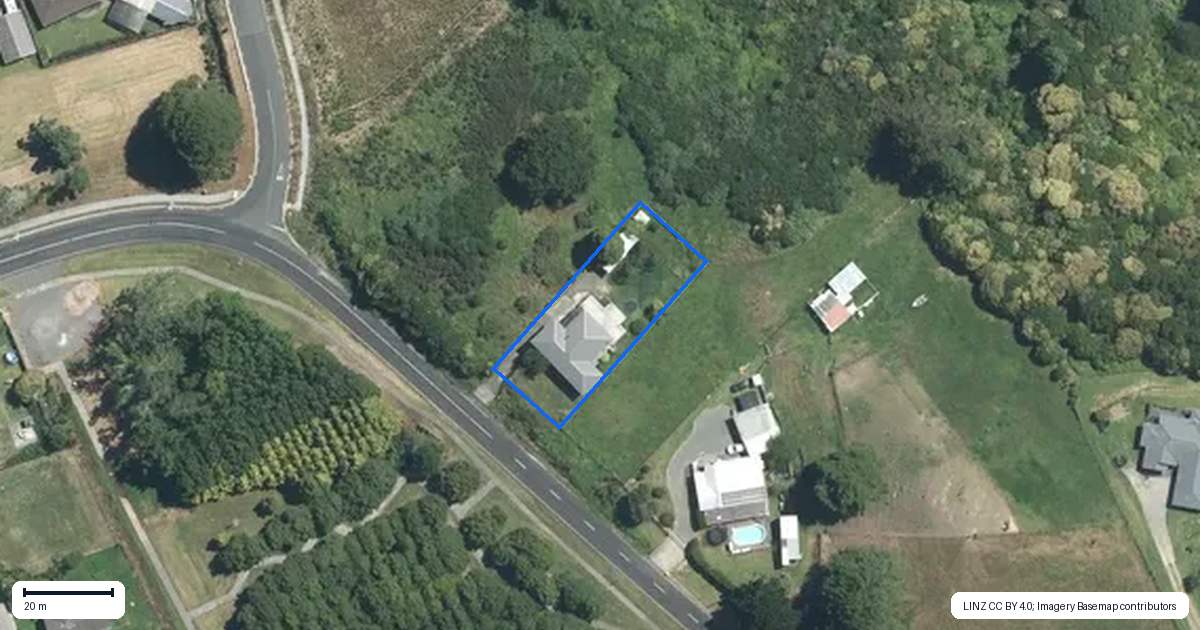 Property context map for 168 Settlement Road, Papakura