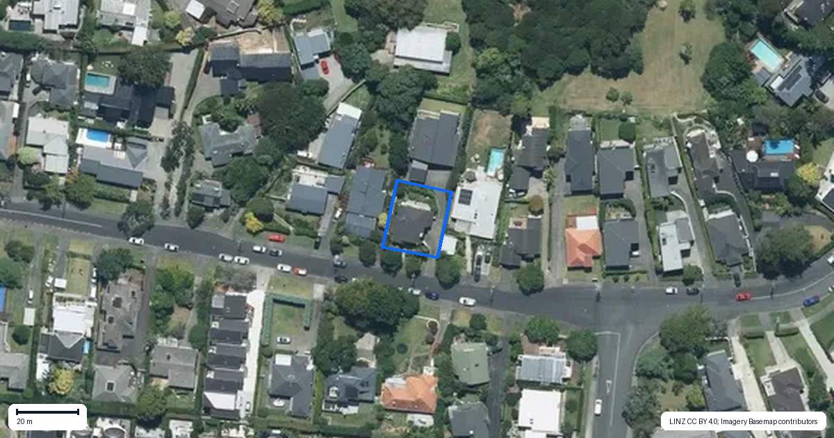 Property context map for 34A Rutherford Terrace, Meadowbank, Auckland