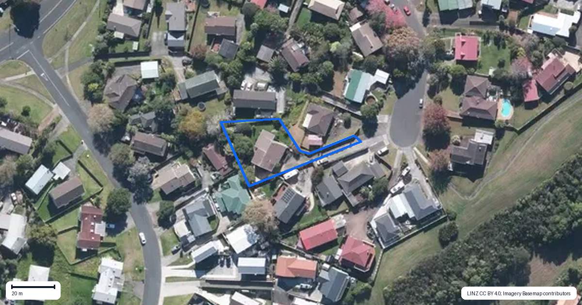 Property context map for 23 Pahi Place, West Harbour, Auckland