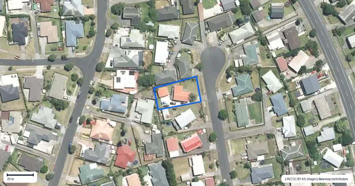 Property context map for 40 Wai Iti Place, Clendon Park, Auckland