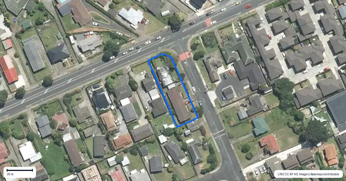 Property context map for 1A Bowater Place, Manurewa, Auckland