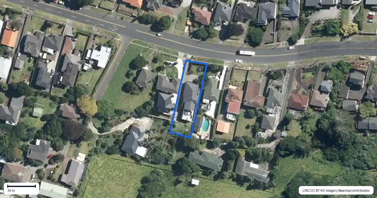 Property context map for 23 Herd Road, Hillsborough, Auckland