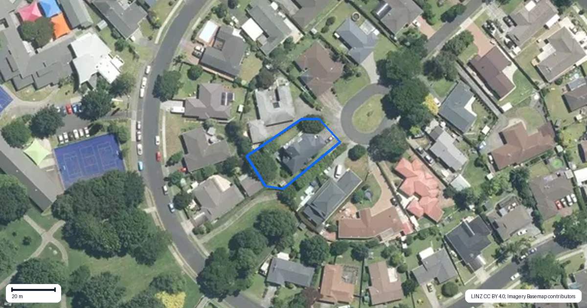 Property context map for 13 Framalda Place, Conifer Grove, Takanini