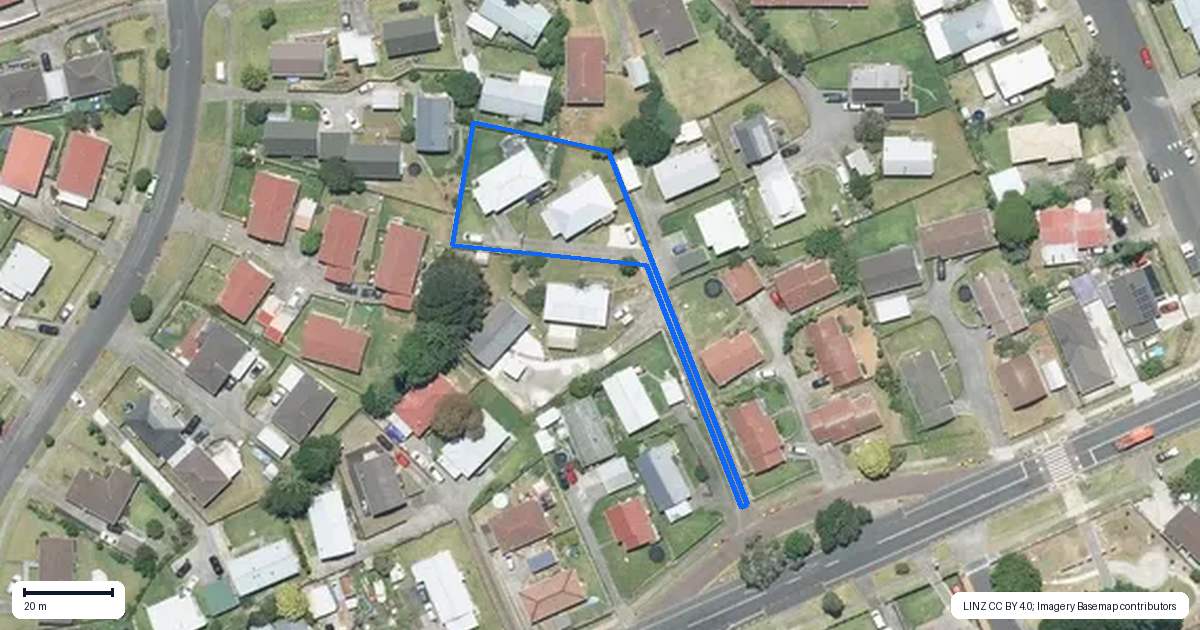 Property context map for 51A Palmers Road, Clendon Park, Auckland