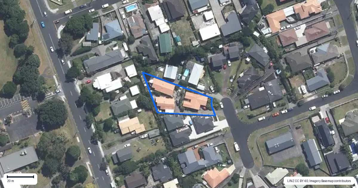 Property context map for 11A Ross Crescent, Orewa