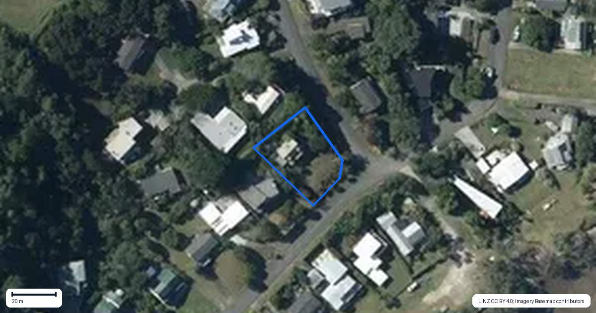 Property context map for 2 Buckleton Road, Tawharanui Peninsula, Matakana