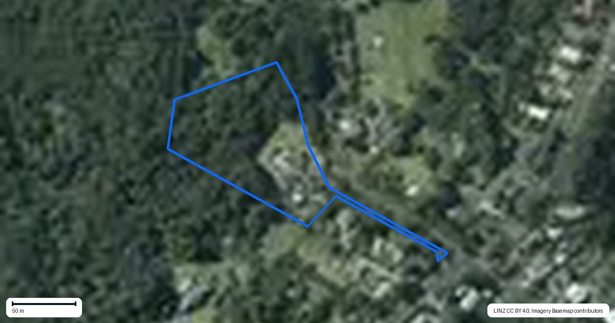 Property context map for 1119 Scenic Drive North, Swanson, Auckland